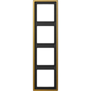 Jung - Abdeckrahmen Rahmen 4-fach go24Karat LS 984 GGO waage/senkrecht