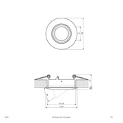 EVN Lichttechnik - Downlight/Strahler/Flutlicht NV EB-Leuchte 509 014 chr/mt 50W 12V IP20