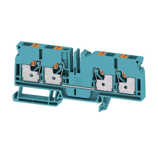 Weidmüller - Durchgangs-Reihenklemme Klemme A4C 6 BL PUSH IN, 6 mm² − 50 Stück