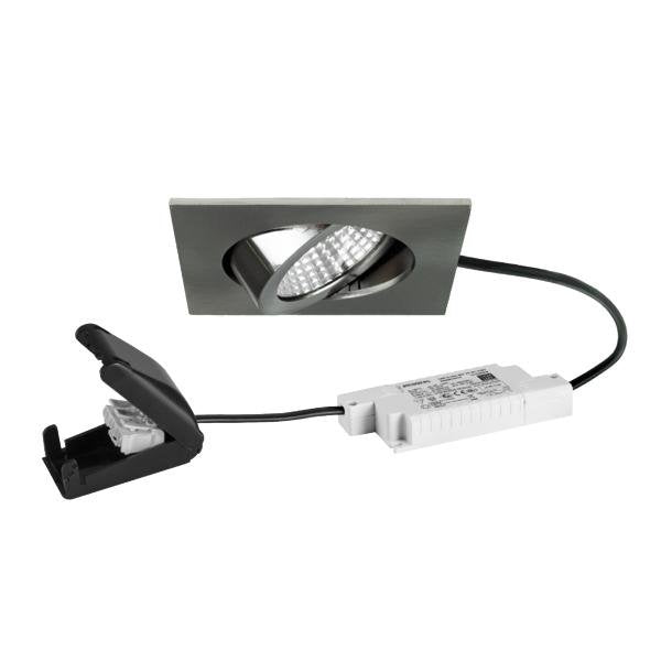 Brumberg Leuchten - Downlight/Strahler/Flutlicht LED-Einbaustrahler 230V 39465153 3000K quadratisch