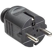 Bachmann - Schutzkontaktstecker Schutzkontakt-Stecker 910.170 sw, Zentral