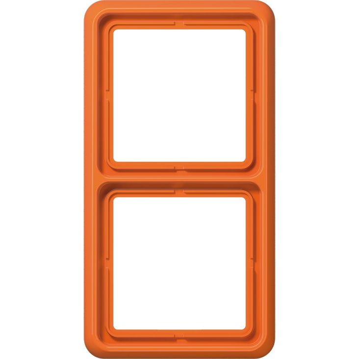 Jung - Abdeckrahmen Rahmen 2-fach orange CD 582 WU O waage/senkrecht