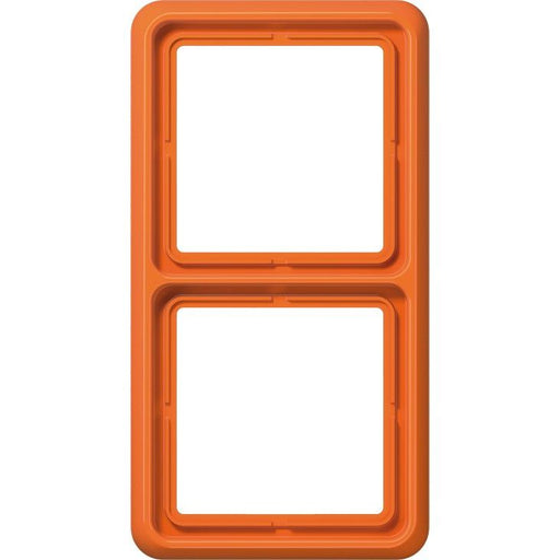 Jung - Abdeckrahmen Rahmen 2-fach orange CD 582 WU O waage/senkrecht