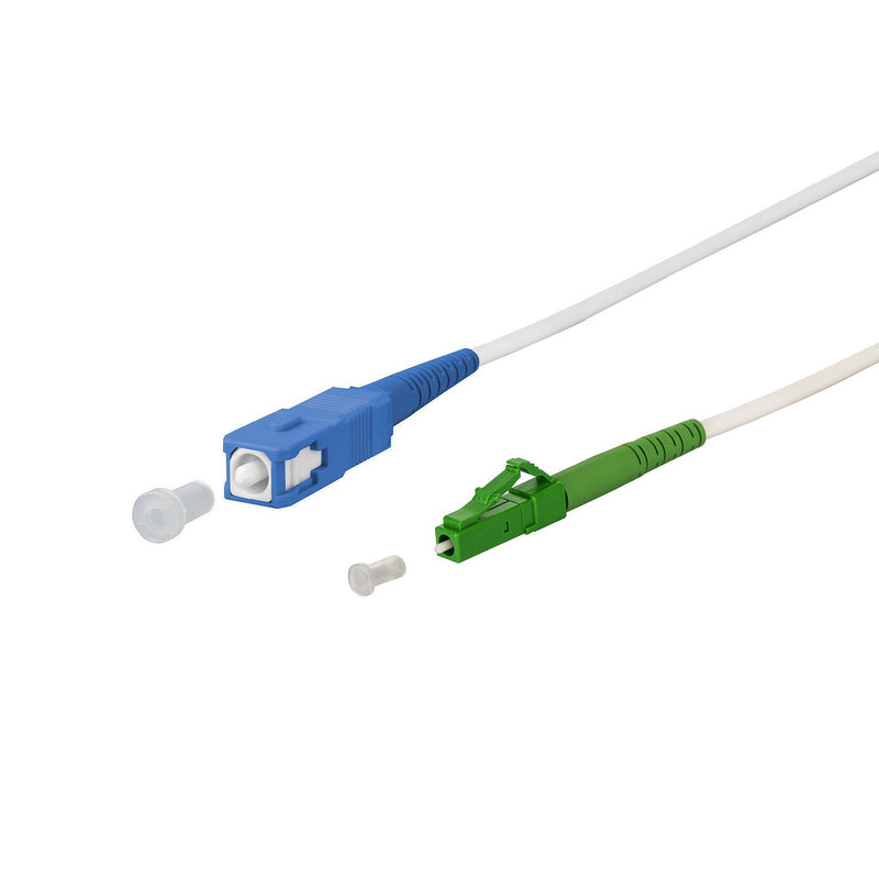 Metz Connect - Patchkabel LWL OpDAT Patchkabel SC-S/LC-S 151P7EOJA70E APC OS2, weiß 7,0 m