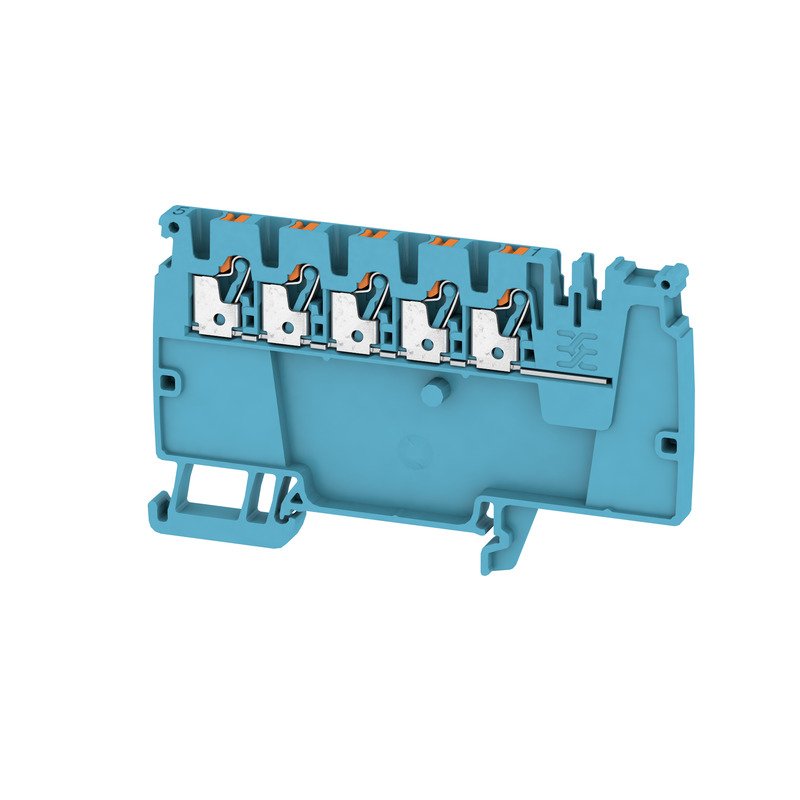 Weidmüller - Durchgangs-Reihenklemme Klemme AAP12 2.5 LI BL/OR PUSH IN, 2.5 mm² − 50 Stück