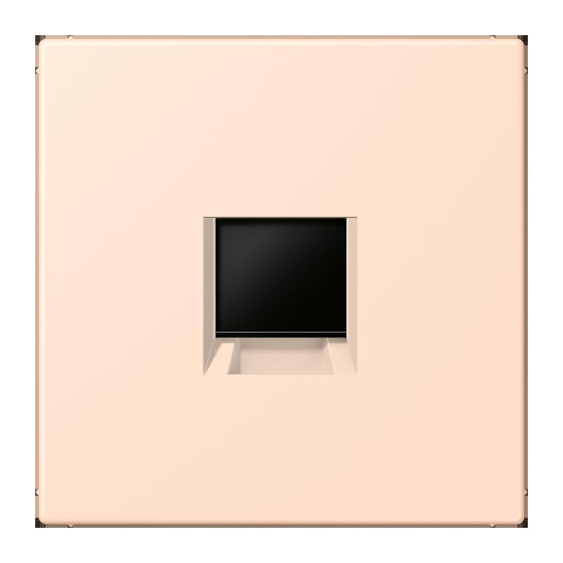 Jung - Einsatz/Abdeckung für Kommunikationstechnik Abdeckung (gerastet) LC 1969-1 WE 228 rose pale (32091)