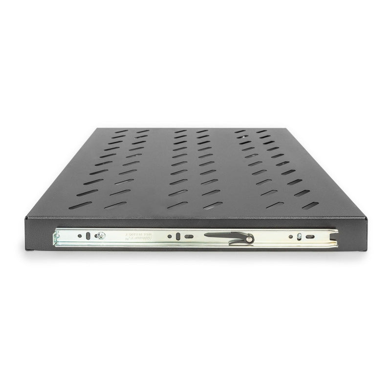 DIGITUS - Komponente für den Ausbau (Schaltschrank) Ausziehbarer Fachboden DN-19 TRAY-2-600-SW 1HE,RAL 9005