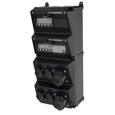 Mennekes - CEE-Steckdosen-Kombination (IEC 60309) AMAXX Steckdosen-Kombi 940280SW IP44