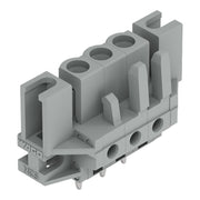 WAGO - Leiterplattensteckverbinder THT-Federleiste gerade 232-133/047-000 Rastermaß 5mm,grau − 50 Stück