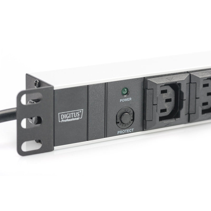 DIGITUS - Power distribution unit (PDU) DIGITUS Steckdosenleiste DN-95404 10fach IEC Alu 1HE