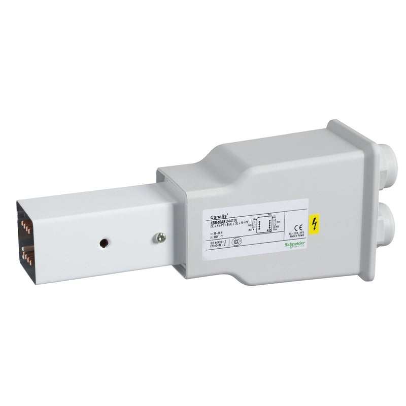 Schneider Electric - Einspeisekasten für Schienenverteiler Speisungseinheiten KBB40ABD44TW 40A