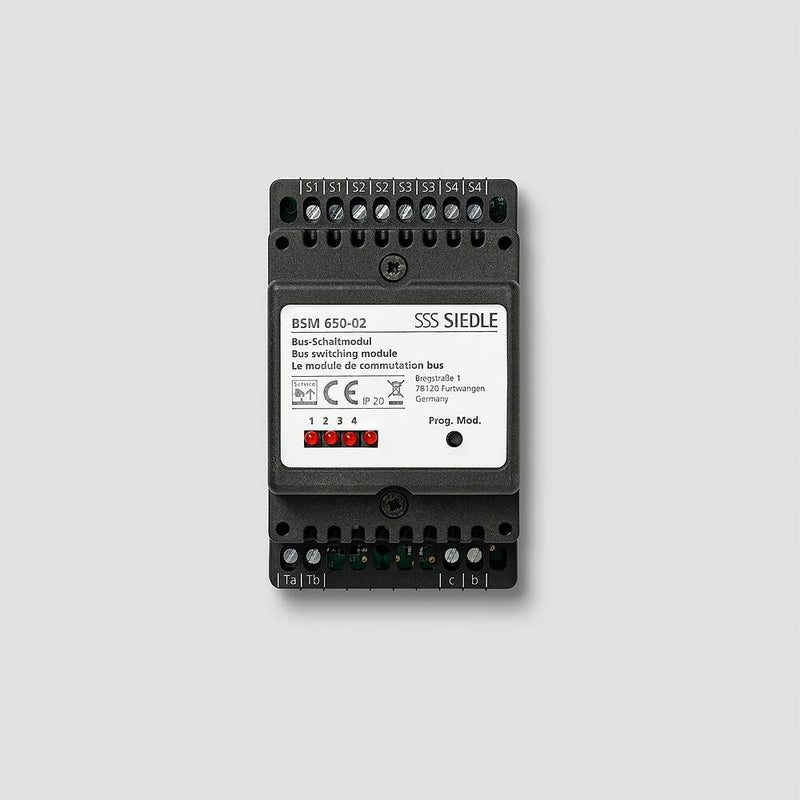 Siedle&Söhne - Zusatzgerät für Türkommunikation Bus-Schaltmodul BSM 650-02 f.YR-System-Bus