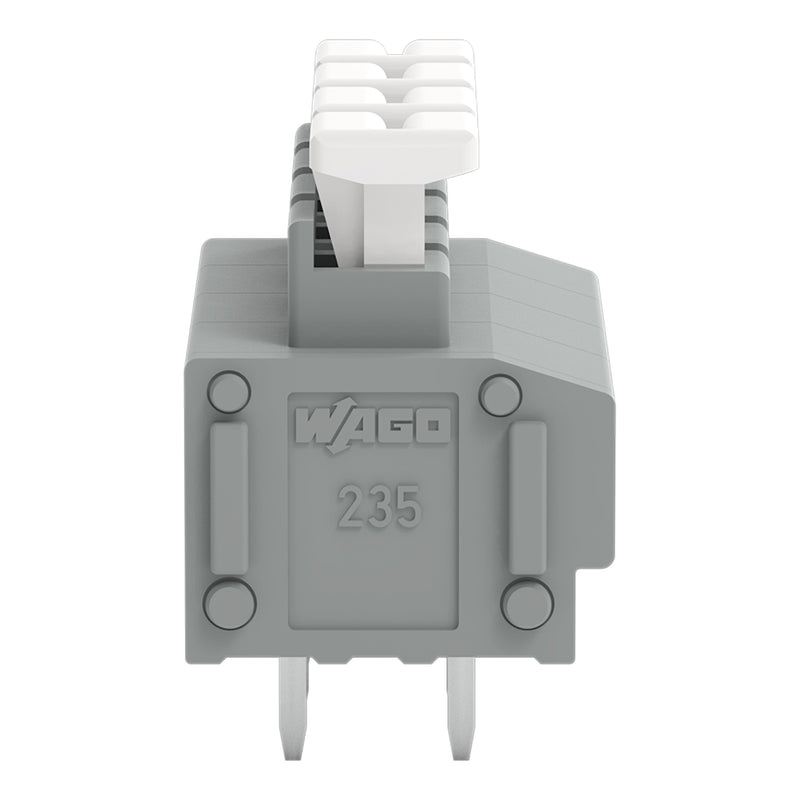WAGO - Leiterplattenklemme 2-Leiter-Leiterplattenkle. 235-454/331-000 Drücker,0,75mm²,gr − 55 Stück