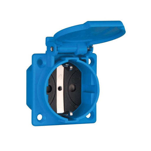 ABL - Schutzkontakt-Anbausteckdose EB-Steckdose 1662050 1K Sk/BS bl