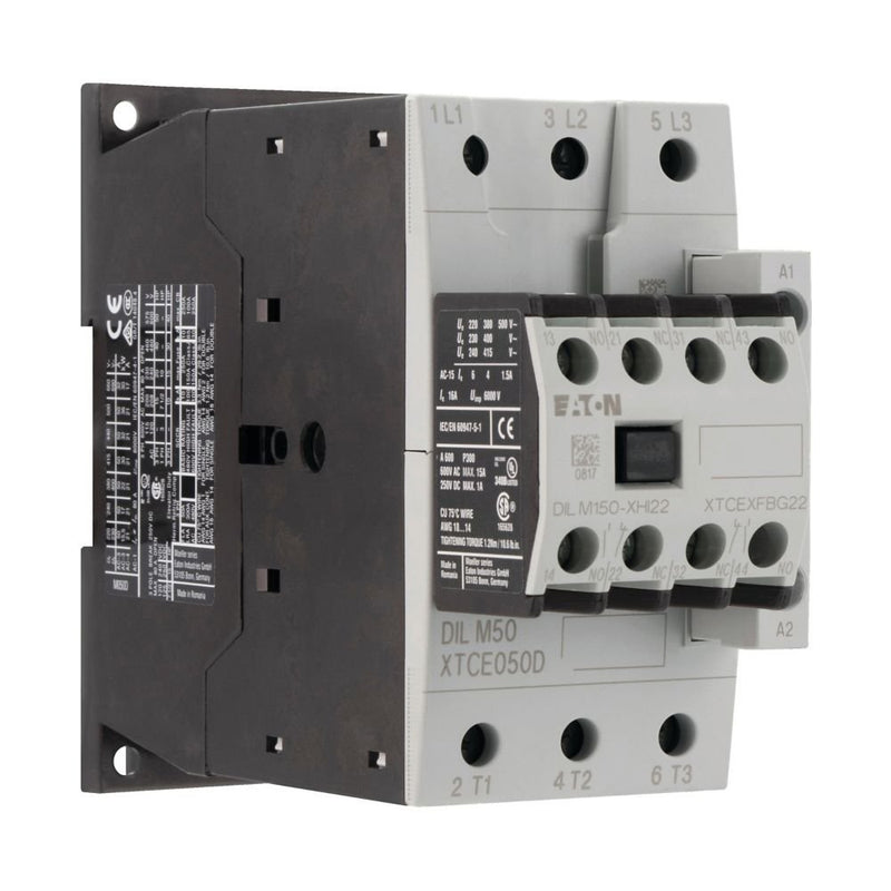 Eaton - Leistungsschütz zum Schalten von Wechselstrom Leistungsschütz DILM50-22 #277870 22kW/400V,AC(230V50