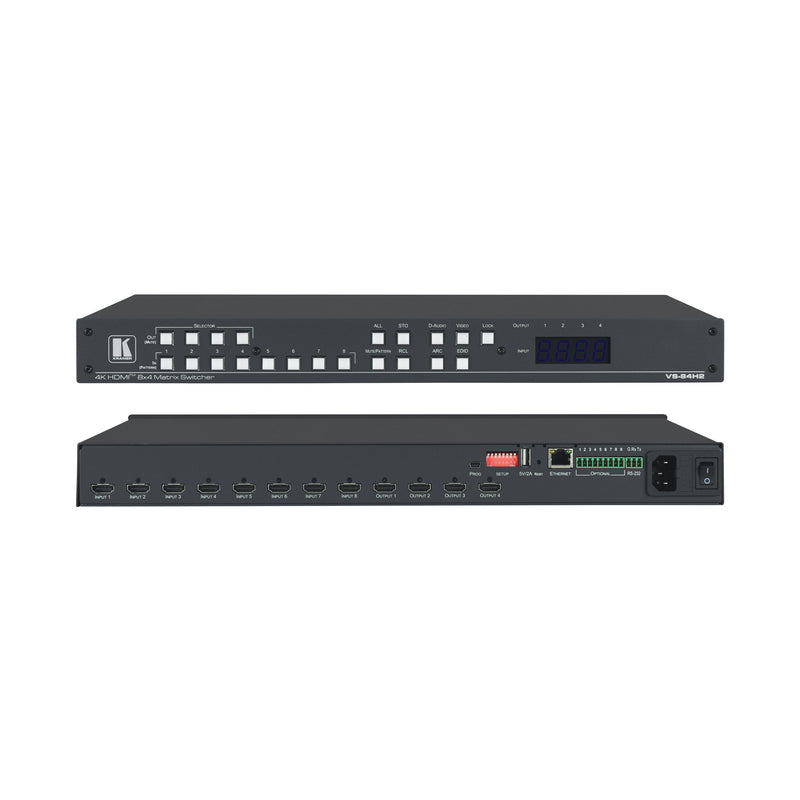 Kramer - Audio-/Misch-/Schaltpult 4K HDMI Matrix-Schalter VS-84H2 8x4