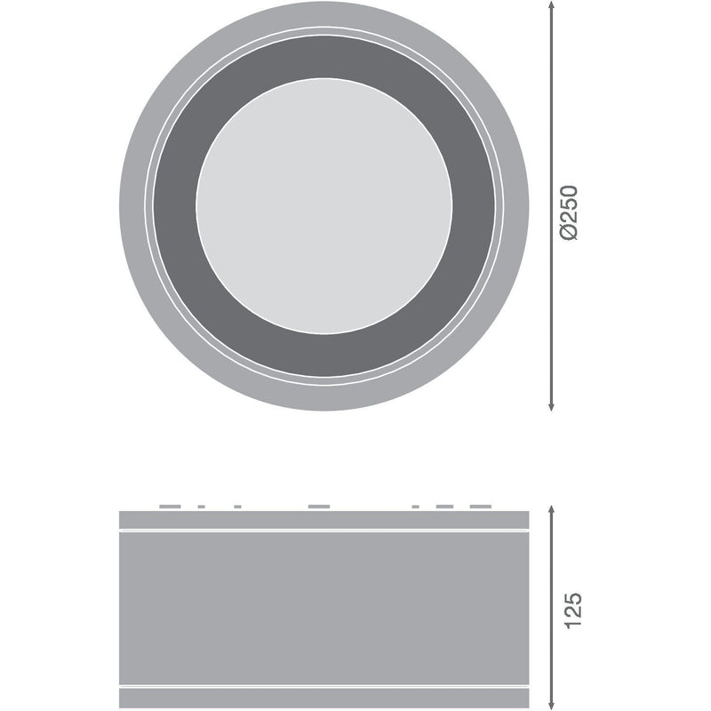 Ledvance - Downlight/Strahler/Flutlicht LED-Aufbaudownlight IP65 DLSU.DN250P4584036DW 840, 36Gr., ws