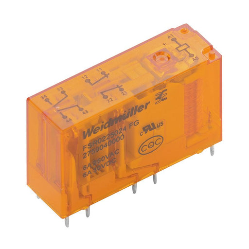 Weidmüller - Schaltrelais Miniatur-Industrierelais FSR0225024 FG 24VDC 10% 2Ö2S − 5 Stück