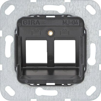 Gira - Einsatz/Abdeckung für Kommunikationstechnik Modular Jack 4 2fach 560400 UP Tragring