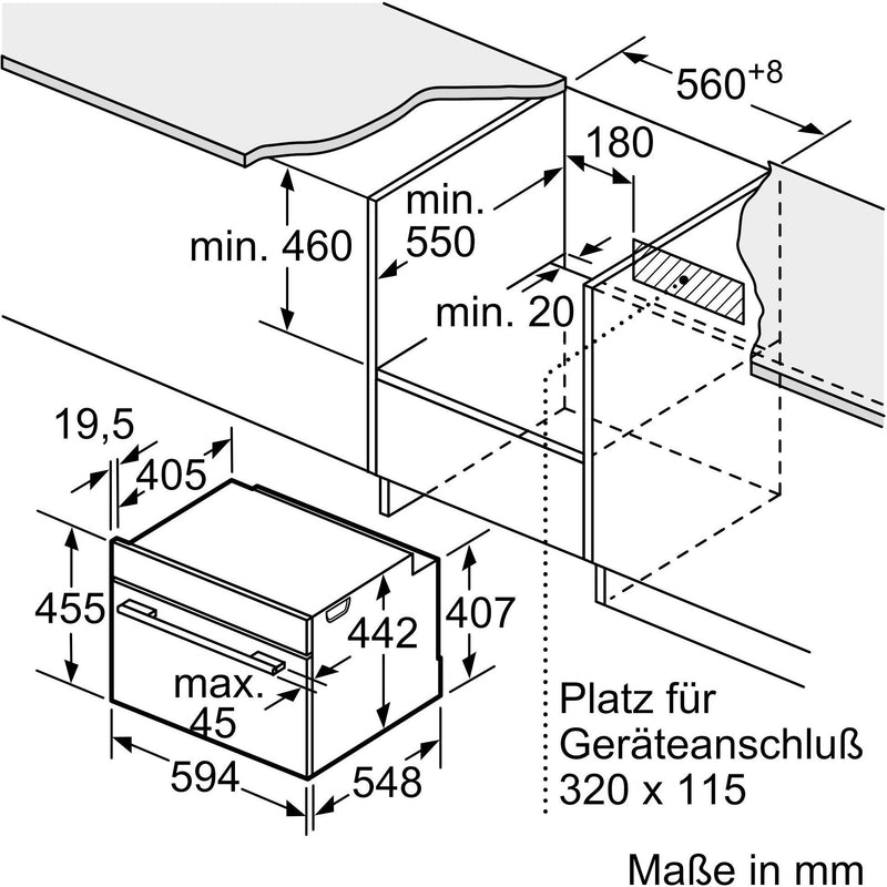 Siemens MDA - Backofen Kompaktbackofen CB774G1B1 IQ700