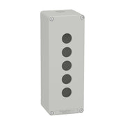 Schneider Electric - Gehäuse für Befehls- und Meldegeräte Leergehäuse XAP, Metall XAPD4505 grau, für 5x22mm