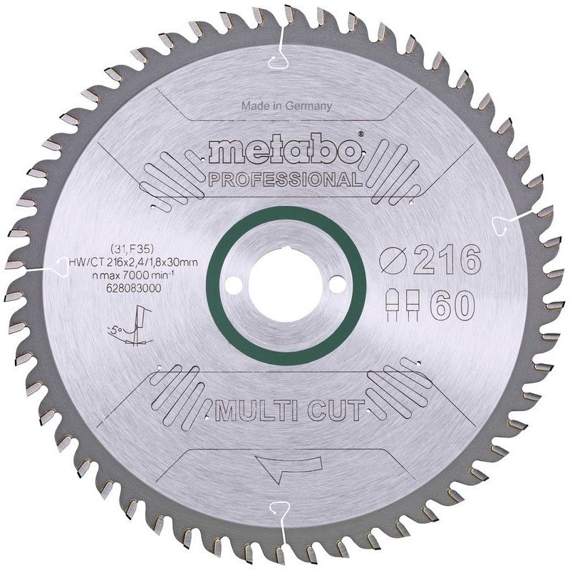 Metabowerke - Kreissägeblatt 628083000 HW/CT 216x30,60