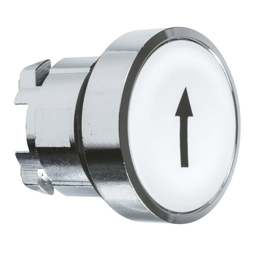 Schneider Electric - Frontelement für Drucktaster ZB4BA334 flach, ws,Pfeil auf
