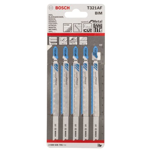 Bosch - Stichsägeblatt PRO Metal Pipes and 2608636705 Profiles T321AF