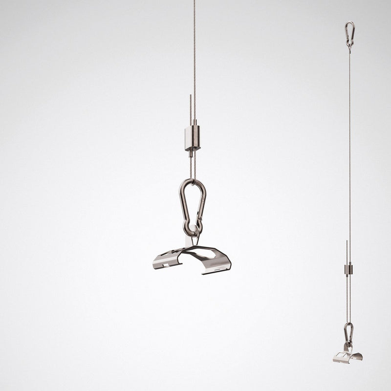 Trilux - Mechanisches Zubehör/Ersatzteile für Leuchten Seilabhängung A01DSXK/5000 Edelstahl
