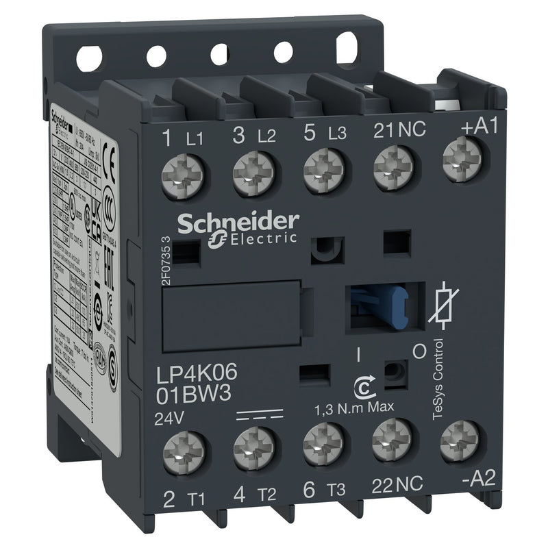 Schneider Electric - Leistungsschütz zum Schalten von Wechselstrom Schütz LP4K0601BW3 6A 24V GS 1,5W