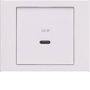 Berker - Einsatz/Abdeckung für Kommunikationstechnik Zentralplatte 48607009 USB K.x, pw gl