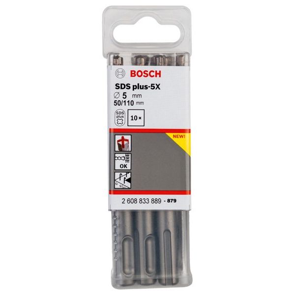 Bosch - Bohrer PRO SDS plus-5X 2608833889VE(10) Hammerbohrer 5 x 50