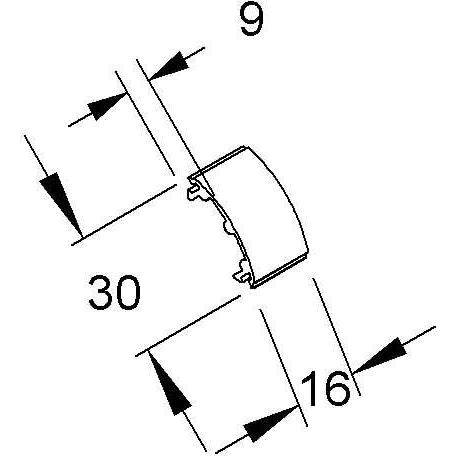 HKL - Kabelhalteklammer für Leitungsführungskanal Halteklammer 638/35 Eckkanal-System EDK − 6 Stück
