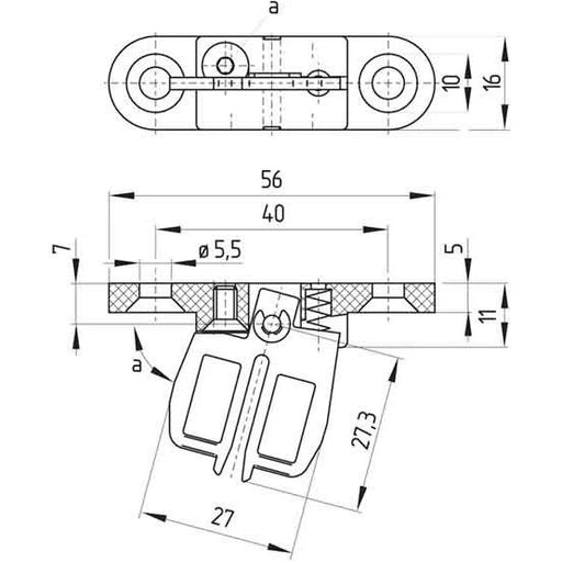Schmersal - Betätiger für Positionsschalter mit getrenntem Betätiger Betätiger beweglich AZ 15/16-B2 − 1 Stück by Schmersal
