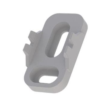 Radium Lampenwerk - Zubehör/Ersatzteile für Lichtschlauch/-band Montageclip ZTPA4434 weiß − 10 Stück