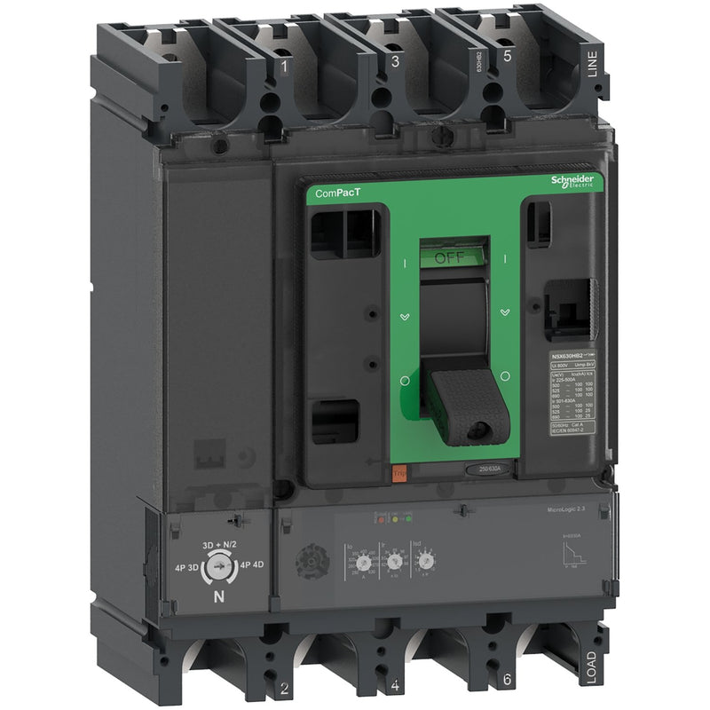 Schneider Electric - Leistungsschalter für Trafo-, Generator- und Anlagenschutz Kompaktleistungsschalter C40F42D400 ComPacT NSX400F mit