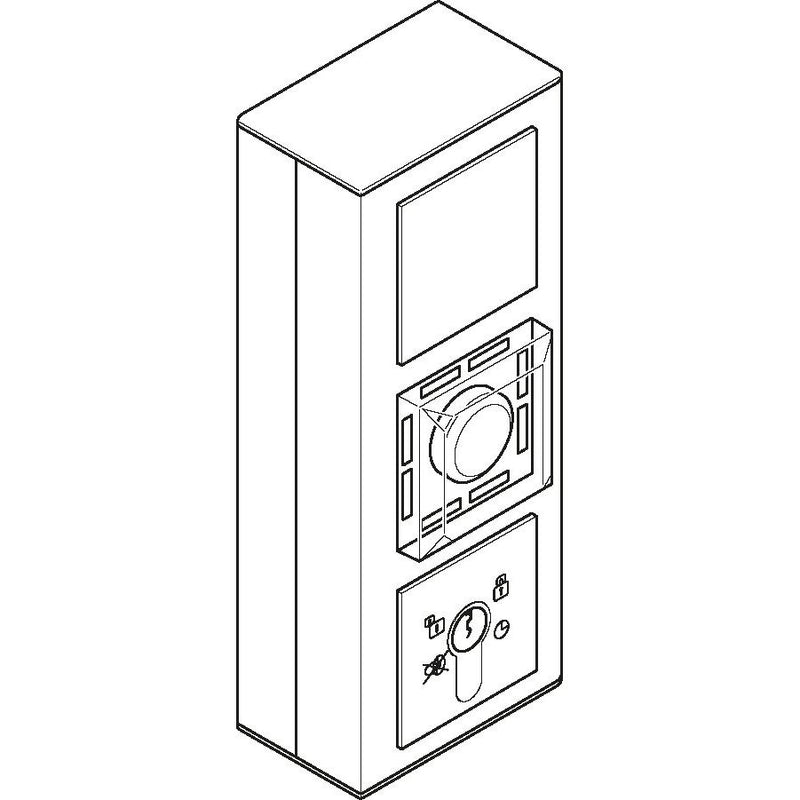 Assa Abloy effeff - Steuerterminal für Fluchttüren aP-Fluchttürsteuerterminal 1385-11A7--0400 Gira Profil 55 rws