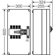 Hensel - Lasttrennschalter Mi-Lastumschaltergehäuse Mi 7481 160A 4polig+PE