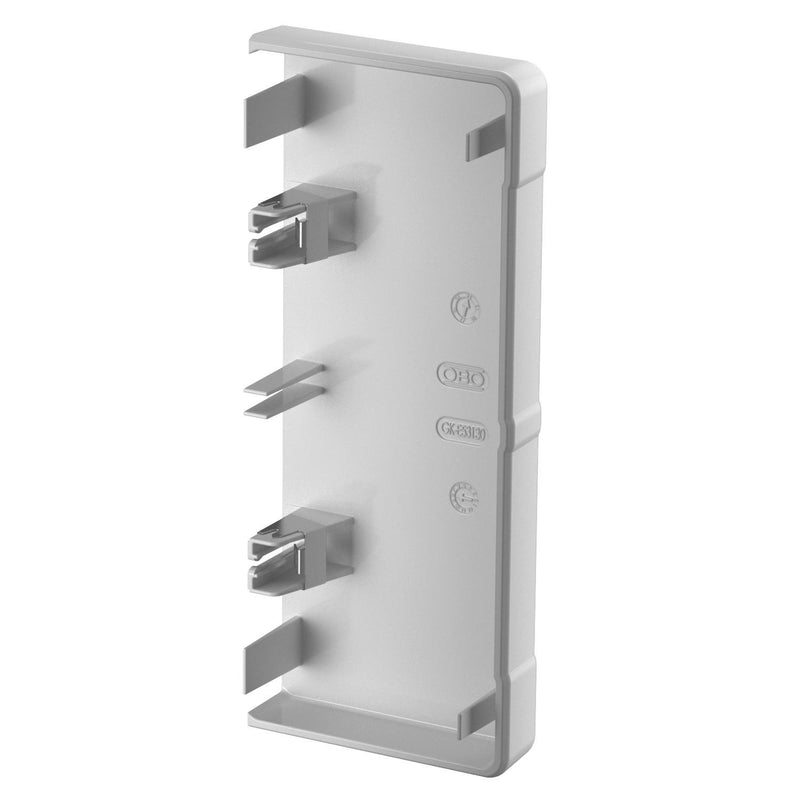 OBO Bettermann - Endstück für Geräteeinbaukanal Endstück GK-E53130LGR für Rapid 45-2 130