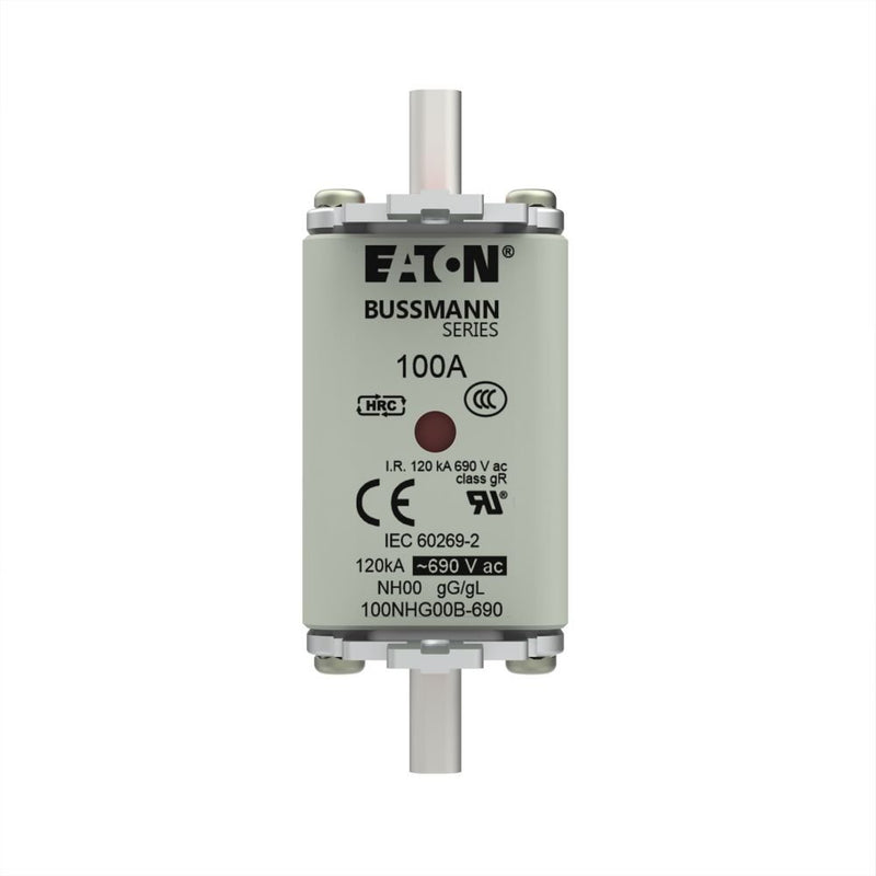 Eaton - Messersicherung Sicherungseinsatz Nieders. 100A69#100NHG00B-690 100A AC 690V 120kA − 3 Stück