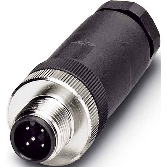 Phoenix Contact - Rundsteckverbinder, feldkonfektionierbar (Industriesteckverbinder) Sensor-Aktor-Stecker SACCM12MS-5CON-PG9-M 5p.,M12-Stecker,ger