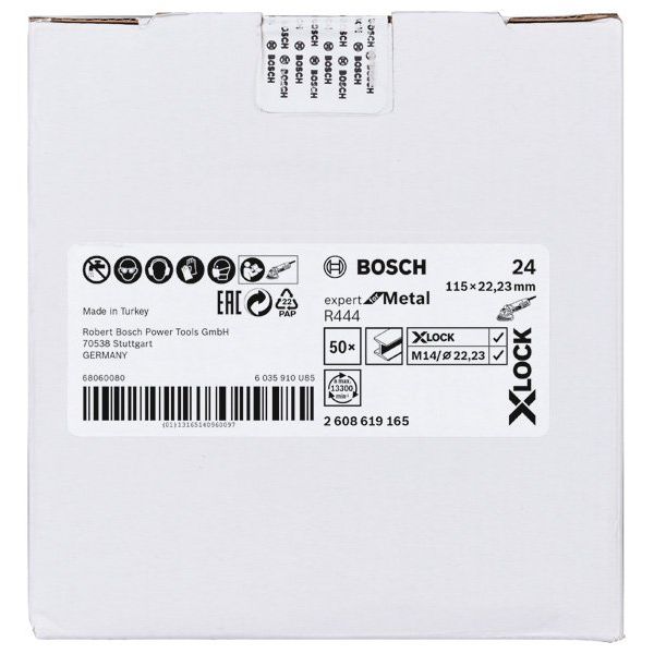 Bosch - Trenn-/Schleifscheibe X-LOCK 2608619165 Fiberschleifscheibe