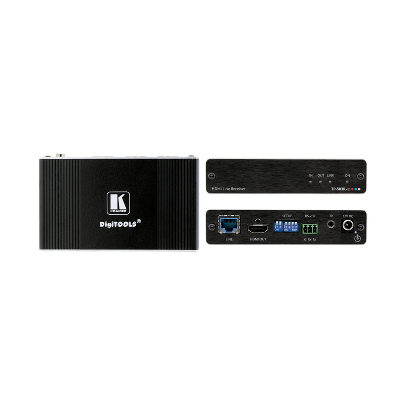 Kramer - Audio/Video-Funksystem 4K-HDR-HDMI-Empfänger TP-583RXR m.RS-232/IR