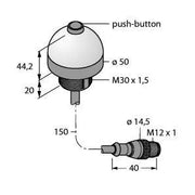 Turck - Kapazitiver Näherungsschalter Bestückungssensor K50APPBGYCQPMA Pick-to-Light