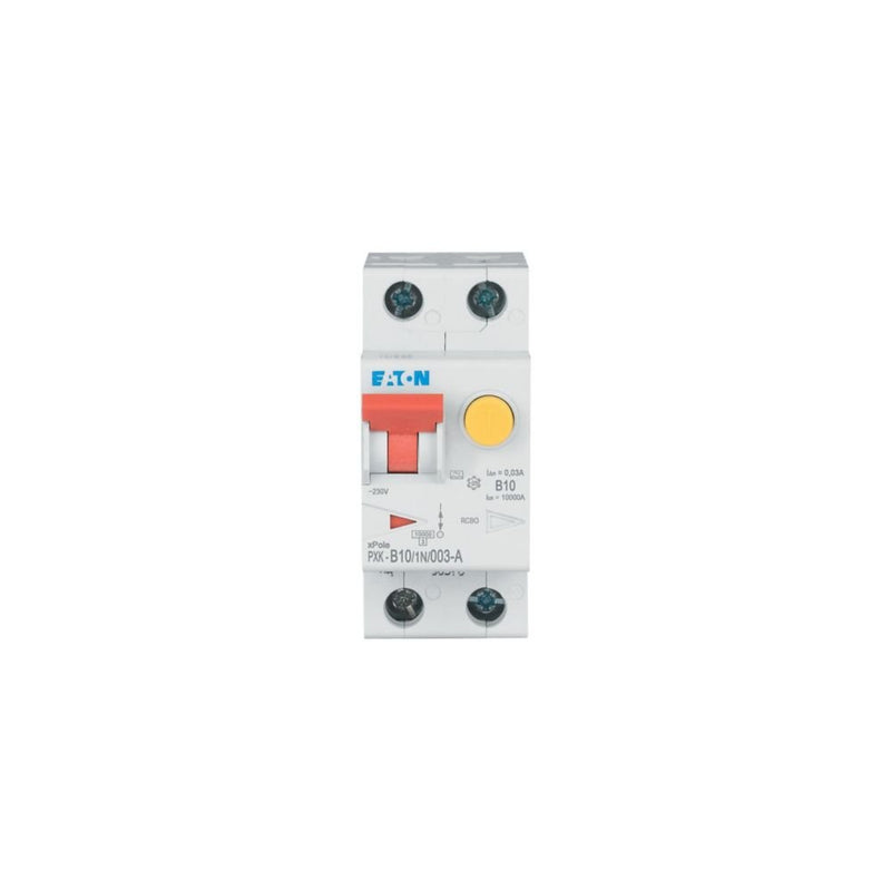 Eaton - Kombination FI-Schalter/Leitungsschutzschalter FI/LS-Kombischalter PXK-B10/1N/003-A B 10A 1p+N, 30mA