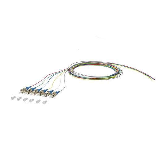 Metz Connect - LWL-Pigtail OpDAT Pigtail ST-UPC 150Q1AO0020E6 OS2 6 Farben − 6 Stück