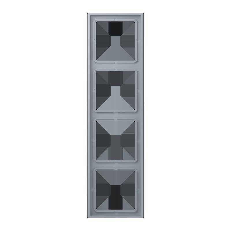 Jung - Abdeckrahmen Rahmen 4-fach LC 984 257 gris clair 59