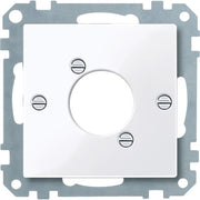 Merten - Einsatz/Abdeckung für Kommunikationstechnik Zentralplatte aws/gl 468025 f.Audio-Steckver.XLR