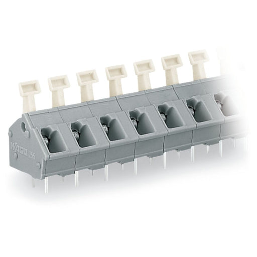 WAGO - Leiterplattenklemme 256-504/000-009/999- Drücker,2,5mm²,lgrau − 35 Stück