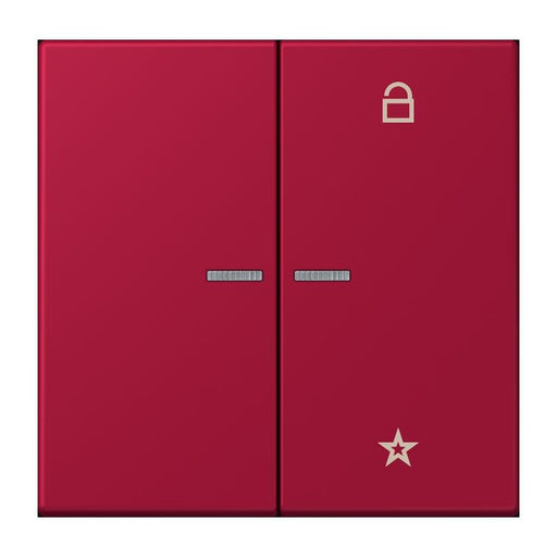 Jung - Bedienelement intelligent eNet Taster Universal 1f. FM LC 1701 229 rouge carmin (32100)